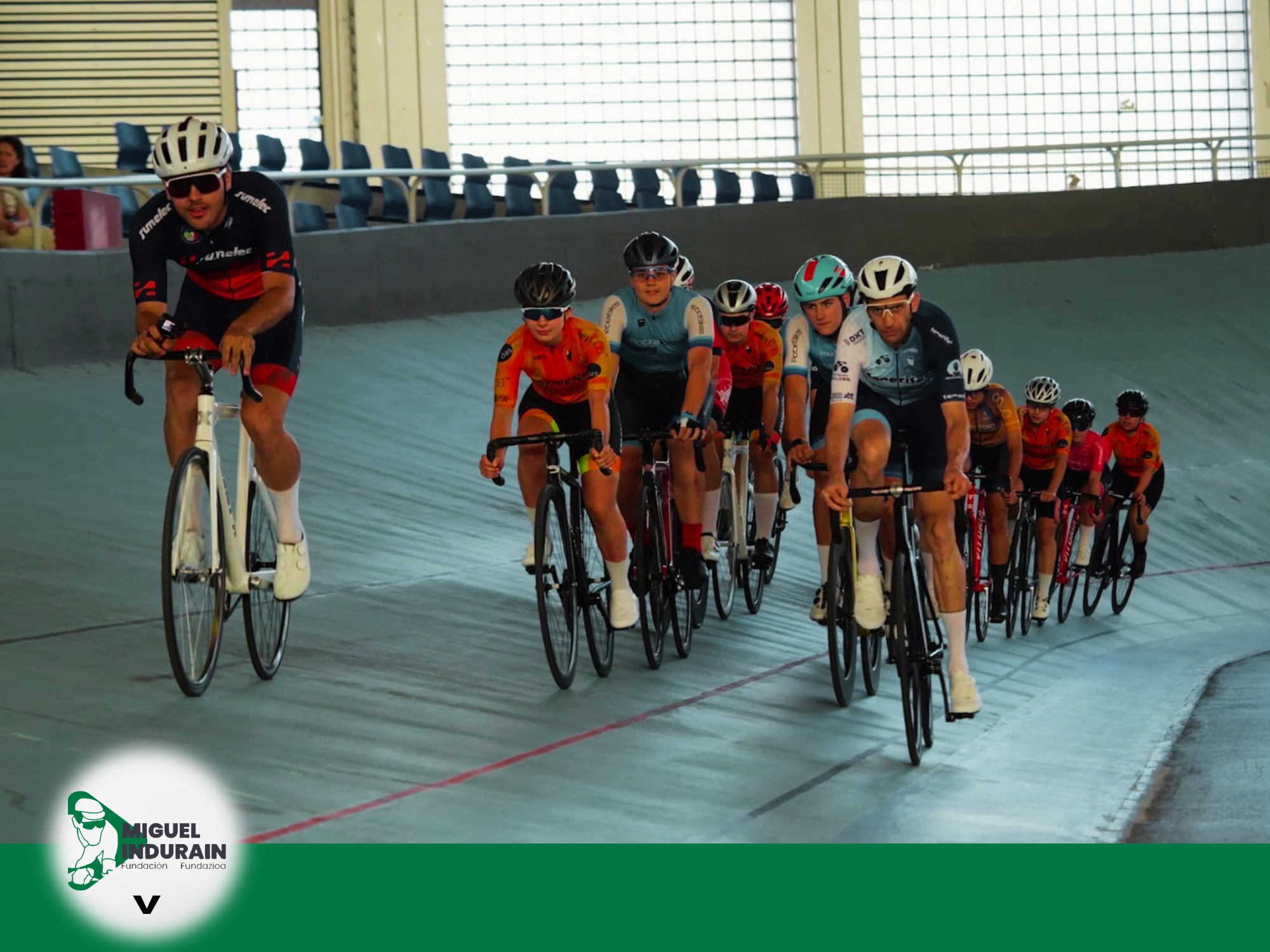 El ciclismo en pista cobra impulso en el Velódromo Miguel Induráin de Tafalla